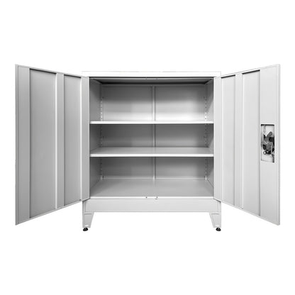 Armon metal cabinet in light gray color 90x45x100cm