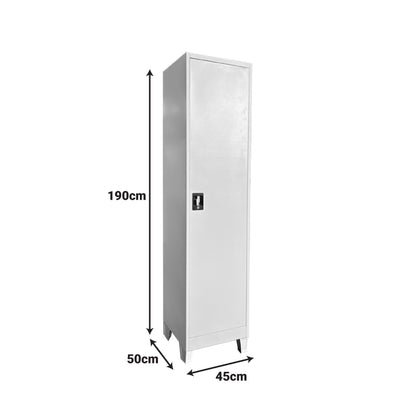 Koya metal cabinet in light gray color 45x50x190cm