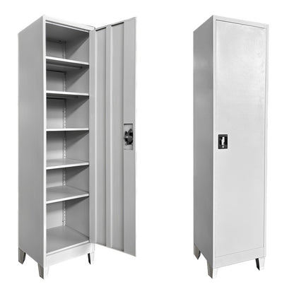 Koya metal cabinet in light gray color 45x50x190cm