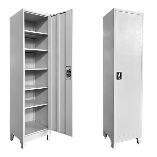 Koya metal cabinet in light gray color 45x50x190cm