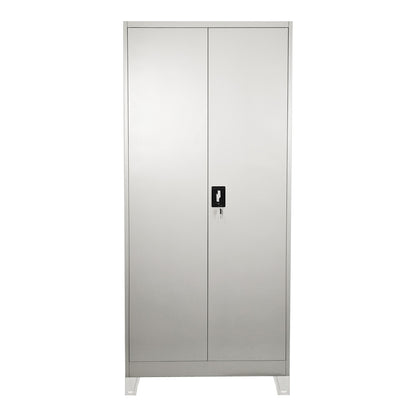 Ugren metal cabinet in light gray color 90x40x190cm