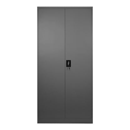 Zogi metal wardrobe with partition in anthracite 70x40x180cm