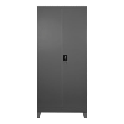 Zogi metal cabinet with partition in anthracite color 90x45x190cm