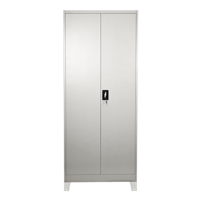 Ugren metal wardrobe in light gray 70x40x190cm