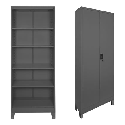 Ugren metal wardrobe anthracite 70x40x190cm