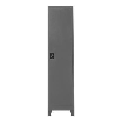 Koya column wardrobe, anthracite metal, 45x50x190cm