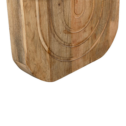 Coffee table Kane solid acacia wood in natural color 110x72x38cm