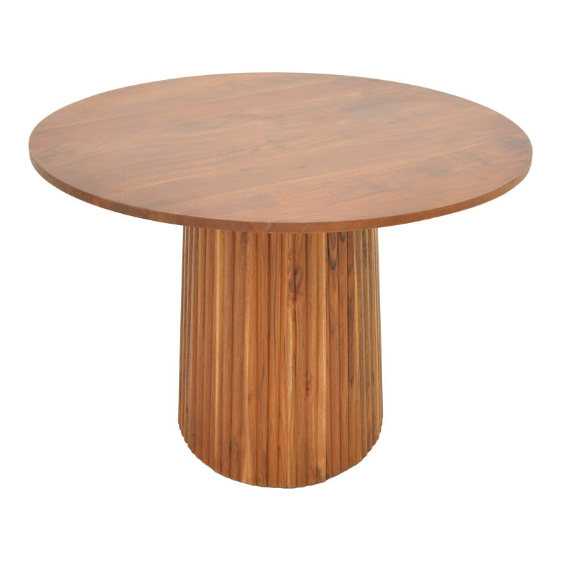Tully table solid acacia wood in walnut shade D120x75cm