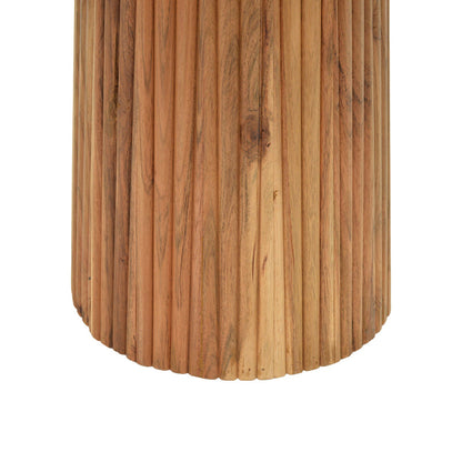 Tully table solid acacia wood in walnut shade D120x75cm