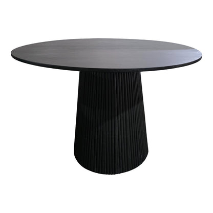 Tully table solid acacia wood in black shade D120x75cm