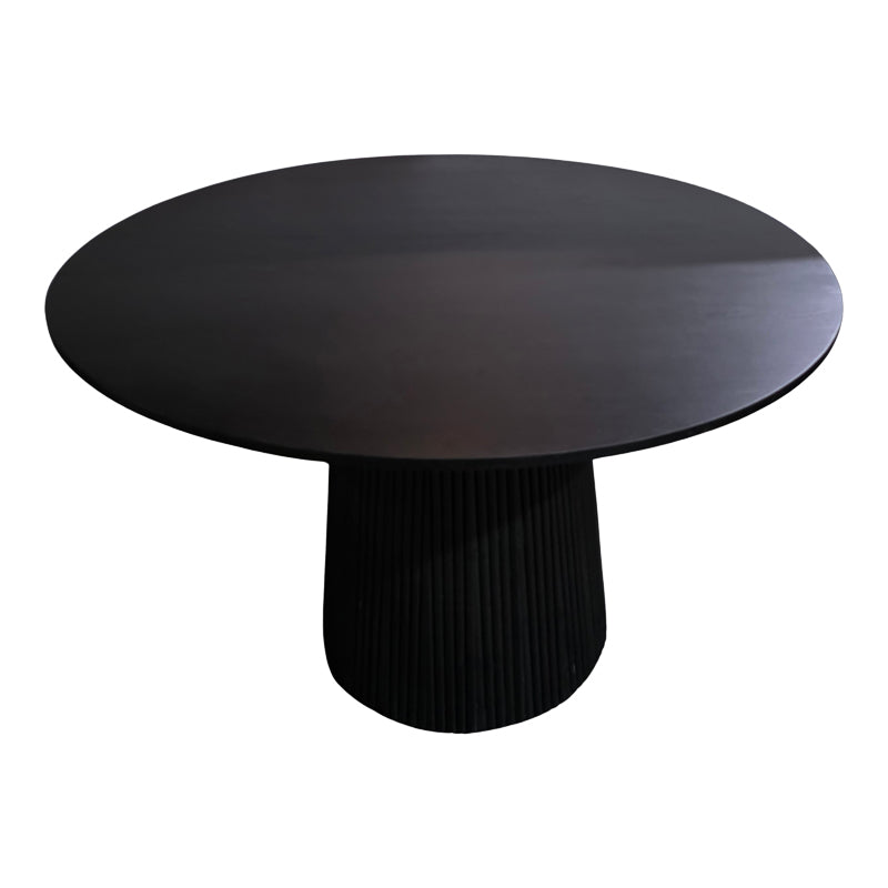 Tully table solid acacia wood in black shade D120x75cm