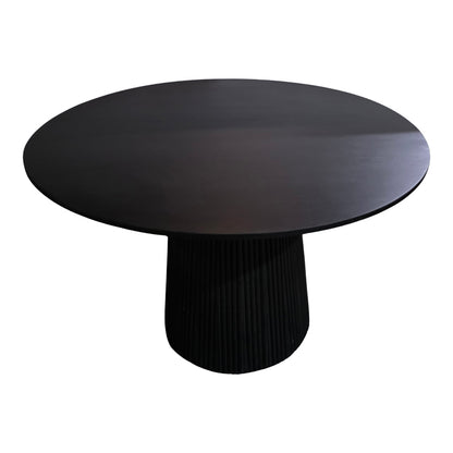 Tully table solid acacia wood in black shade D120x75cm