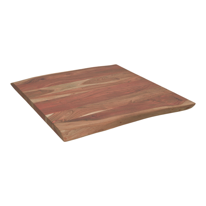Table top Pozier solid acacia wood walnut 80x80x4cm