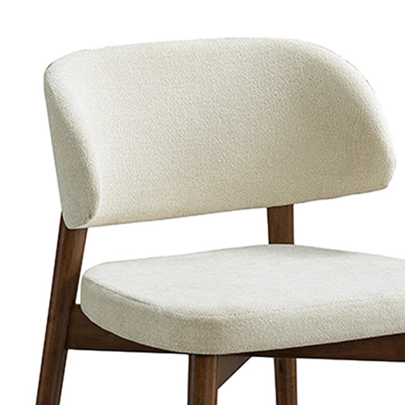 Siena chair rubberwood in walnut-ecru shade 48x50x81cm