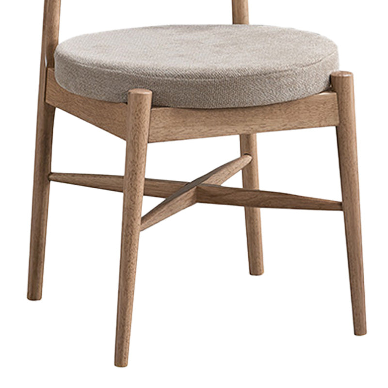 Raudi rubberwood chair in natural-beige shade 45.5x45.5x81cm