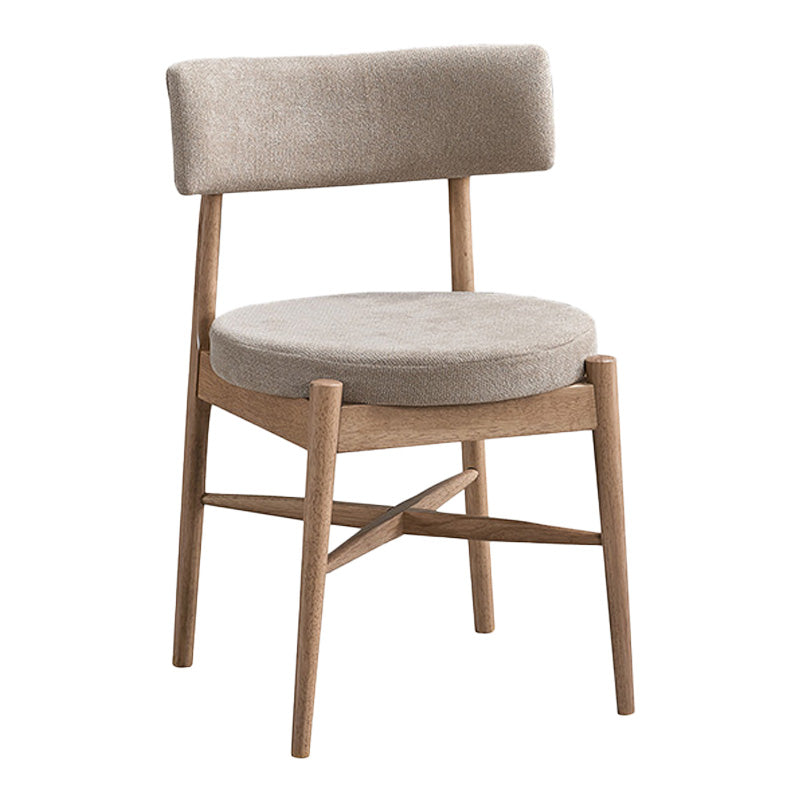 Raudi rubberwood chair in natural-beige shade 45.5x45.5x81cm