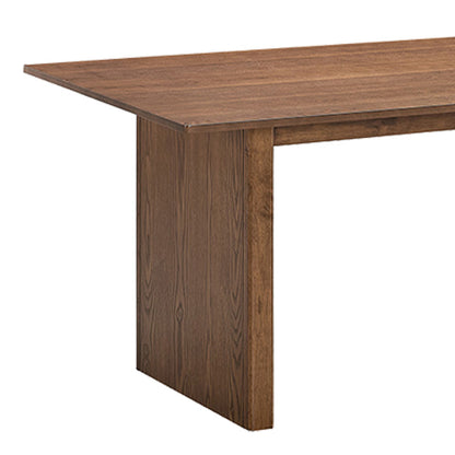 Dining table set Eleganza-Livia set of 7 pieces mdf in walnut shade 180x99x75.8cm