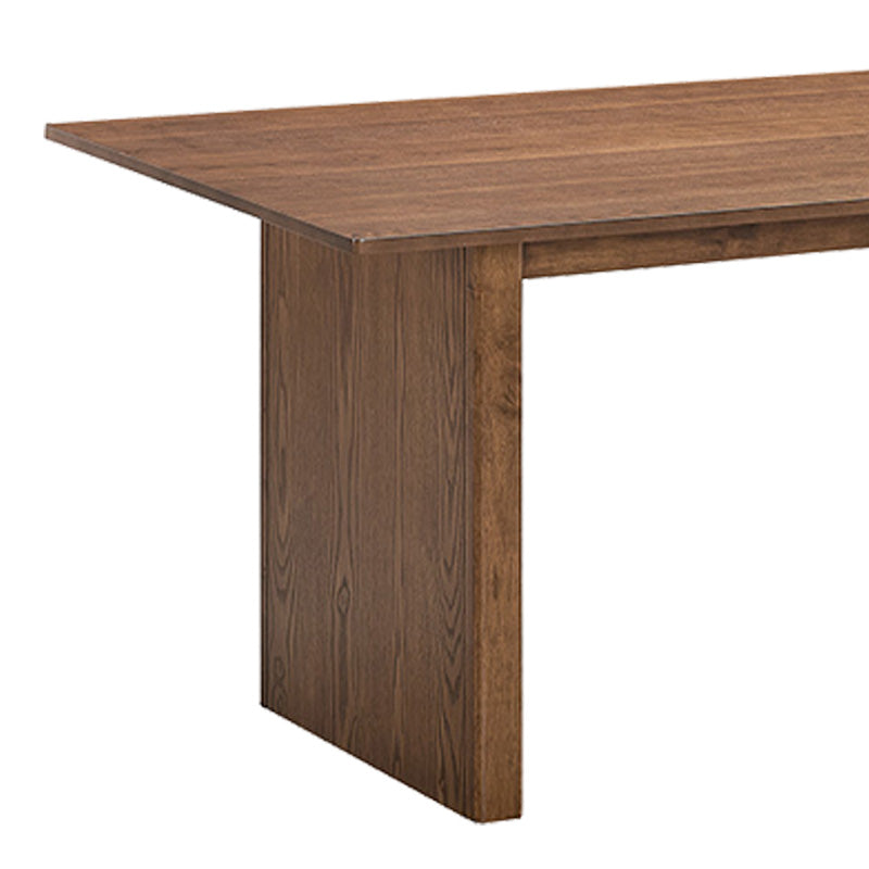 Dining table set Eleganza-Siena set of 7 pieces mdf in walnut shade 180x99x75.8cm