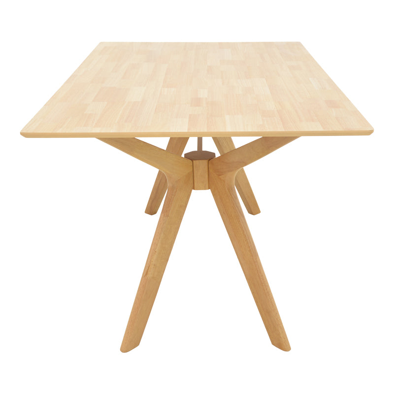 Raffles table rubberwood with mdf in natural color 150x90x76cm