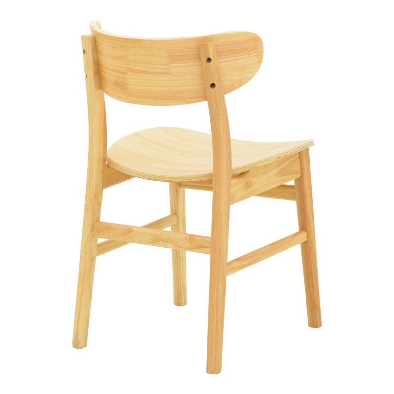 Lumnia chair rubberwood in natural shade 46x50x76cm