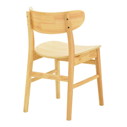 Lumnia chair rubberwood in natural shade 46x50x76cm