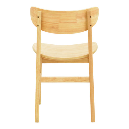 Lumnia chair rubberwood in natural shade 46x50x76cm