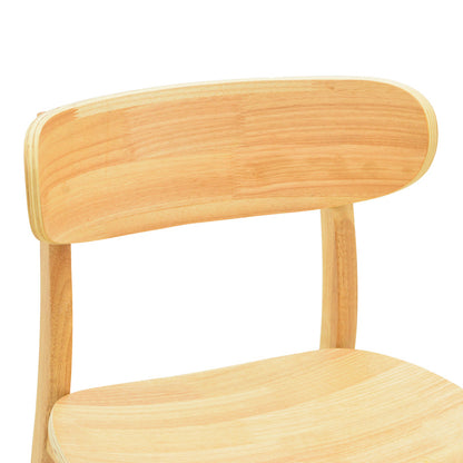 Lumnia chair rubberwood in natural shade 46x50x76cm