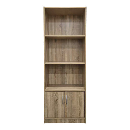 Tekaro bookcase in sonoma shade 60x29x166cm