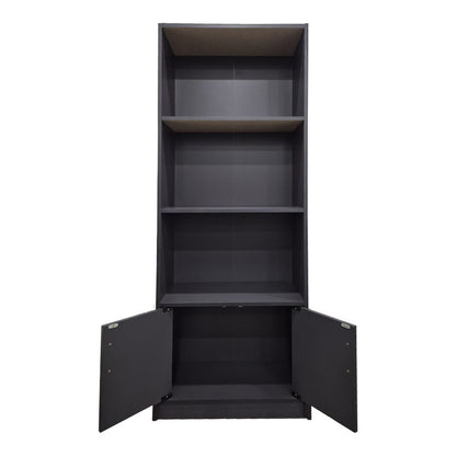Tekaro bookcase in anthracite shade 60x29x166cm