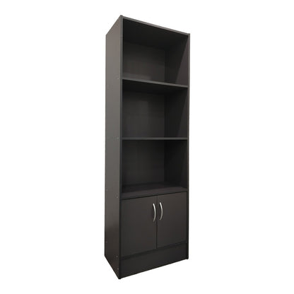 Tekaro bookcase in anthracite shade 57x33x180cm
