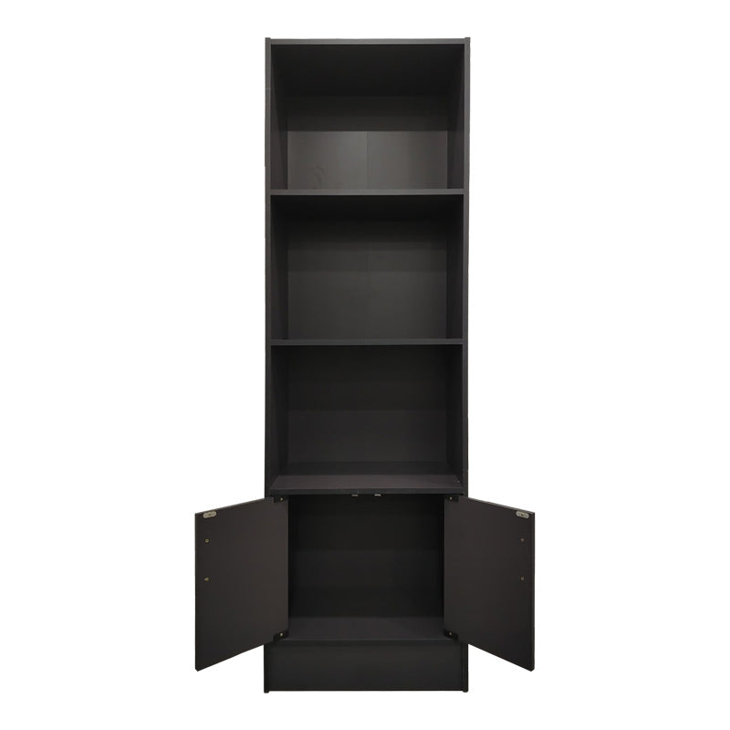 Tekaro bookcase in anthracite shade 57x33x180cm