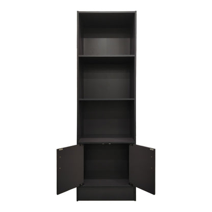 Tekaro bookcase in anthracite shade 57x33x180cm