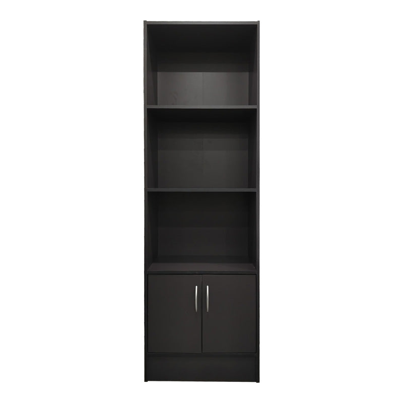 Tekaro bookcase in anthracite shade 57x33x180cm