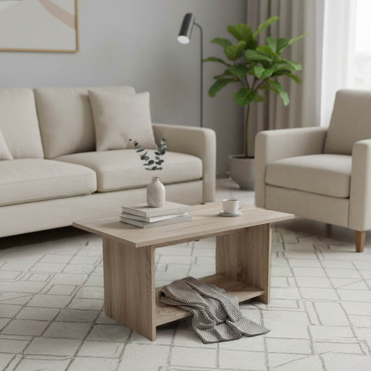 Votalo coffee table in sonoma shade 80x40x42cm