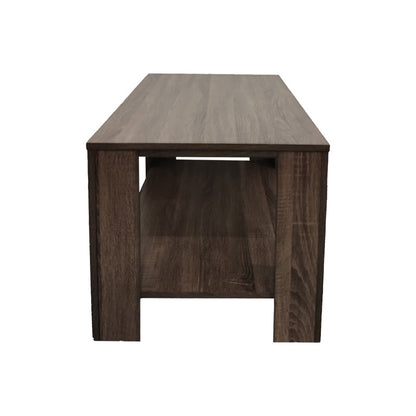 Coffee table Votalo I in walnut shade 90x50x45cm