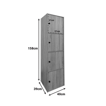 Gabino column cabinet in sonoma shade 40x39x158cm