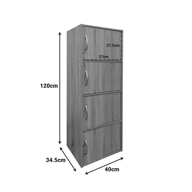 Soline column cabinet in sonoma shade 40x34.5x120cm