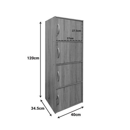 Soline column cabinet in sonoma shade 40x34.5x120cm