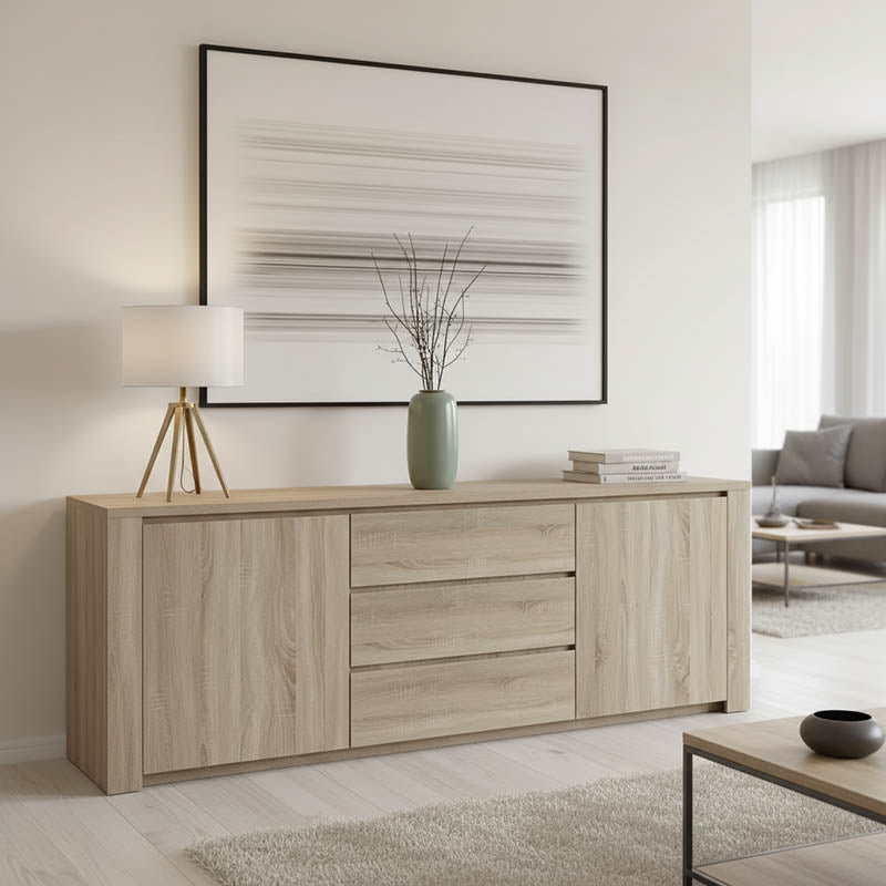 Kalya pakoworld buffet in sonoma shade 220x49x89.5cm