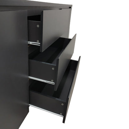 Kalya buffet in anthracite shade 220x49x89.5cm