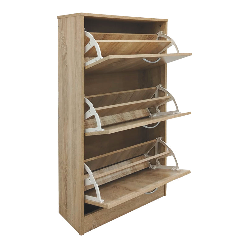 Shoe rack Savaz in sonoma 60x24x114cm