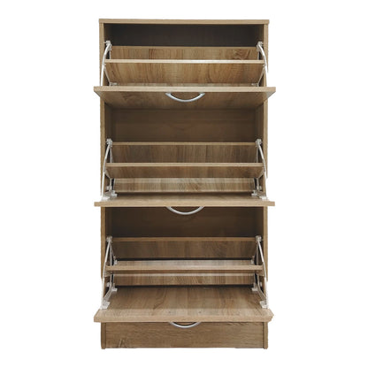 Shoe rack Savaz in sonoma 60x24x114cm
