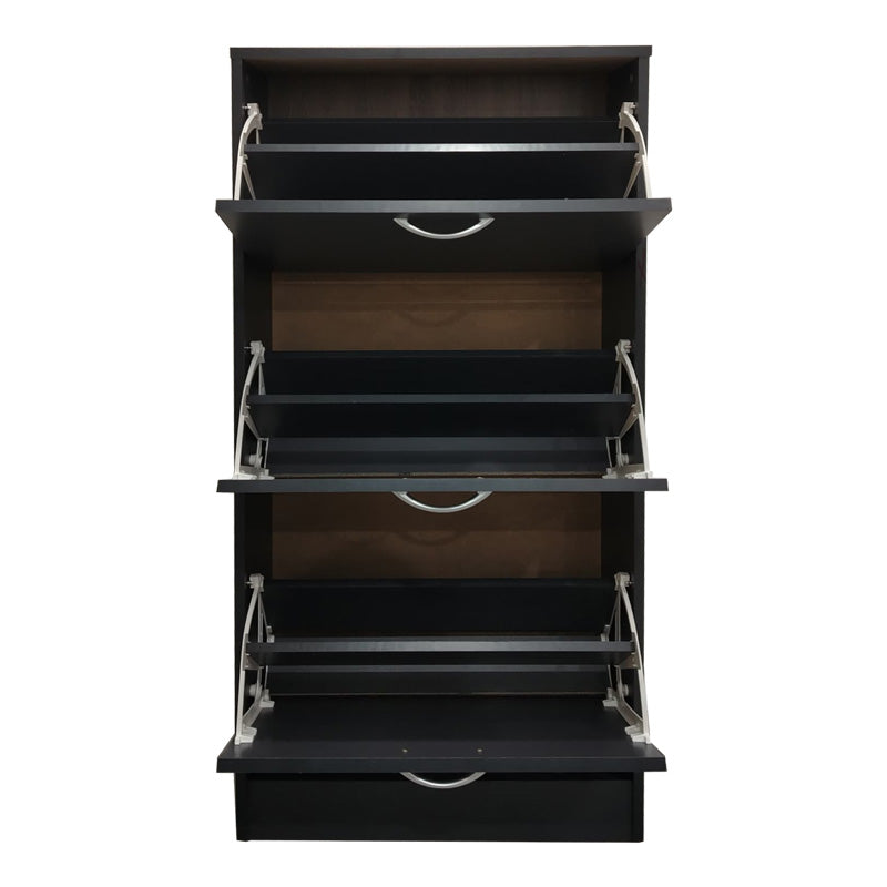 Shoe rack Savaz in anthracite 60x24x114cm