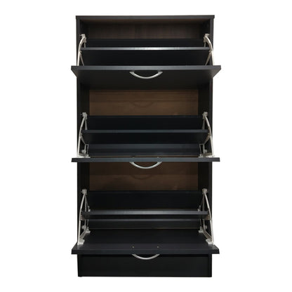 Shoe rack Savaz in anthracite 60x24x114cm