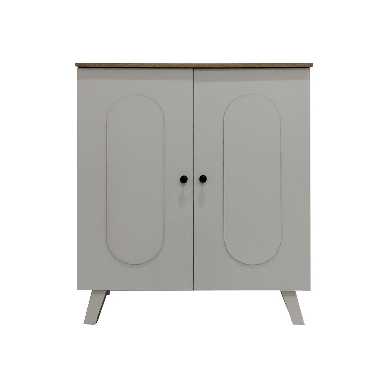 Shoe rack-cabinet Cathi in white-sonoma shade 80x34x95cm