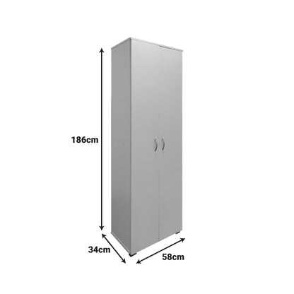 Shoe rack-wardrobe Racka pakoworld in sonoma shade 58x34x186cm