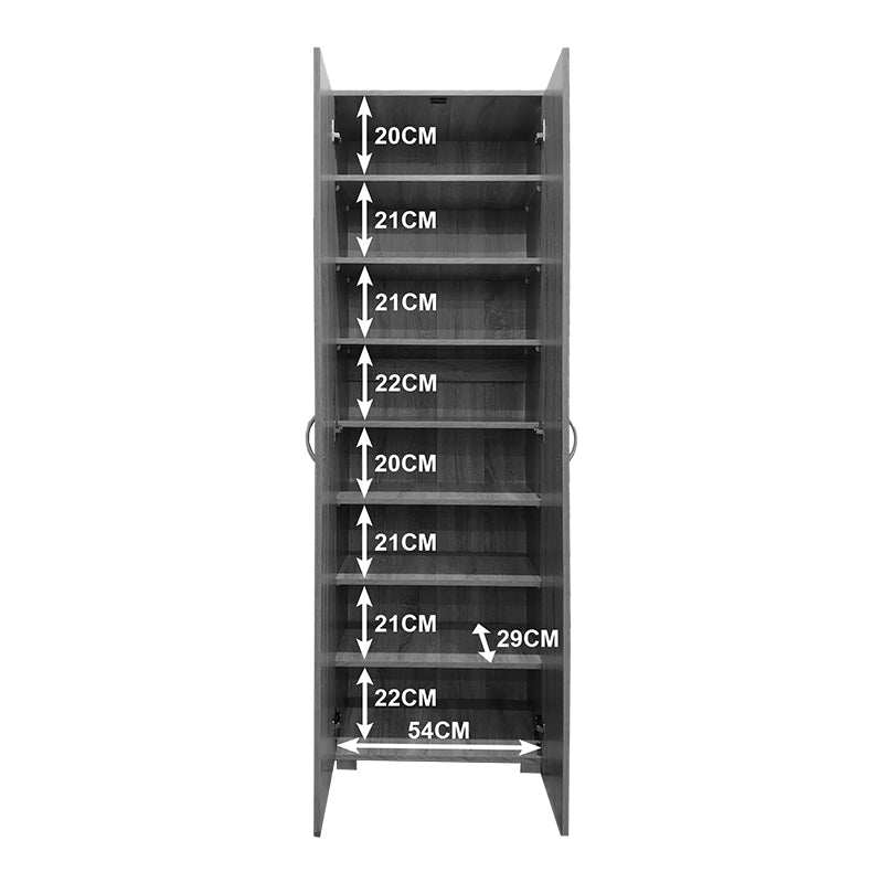 Shoe rack-wardrobe Racka pakoworld in sonoma shade 58x34x186cm
