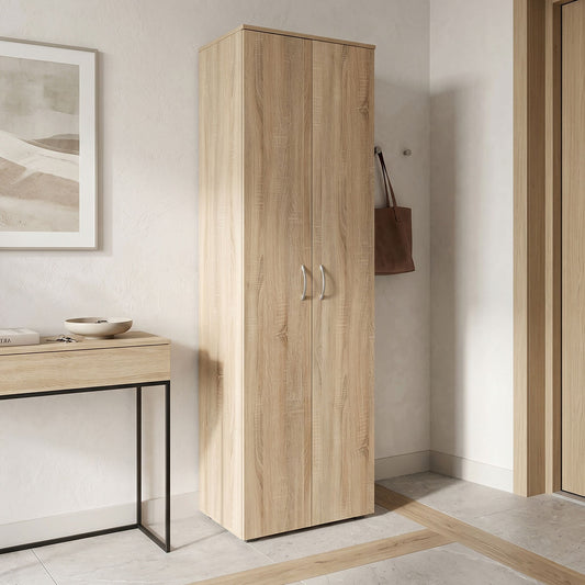Shoe rack-wardrobe Racka in sonoma shade 58x34x186cm