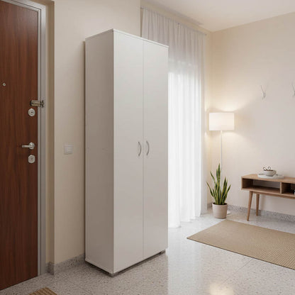 Shoe rack-wardrobe Racka pakoworld in white shade 58x34x186cm