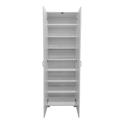 Shoe rack-wardrobe Racka pakoworld in white shade 58x34x186cm
